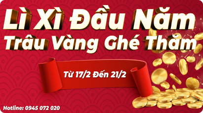 Lì xì đầu năm – Trâu vàng ghé thăm